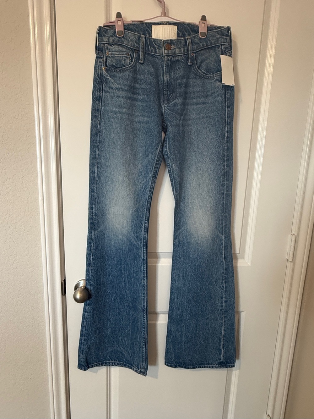 MOTHER Blue Denim High-Rise Jeans